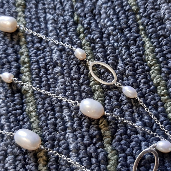 Freshwater Pearls Sterling Silver Necklace - Picture 3 of 7